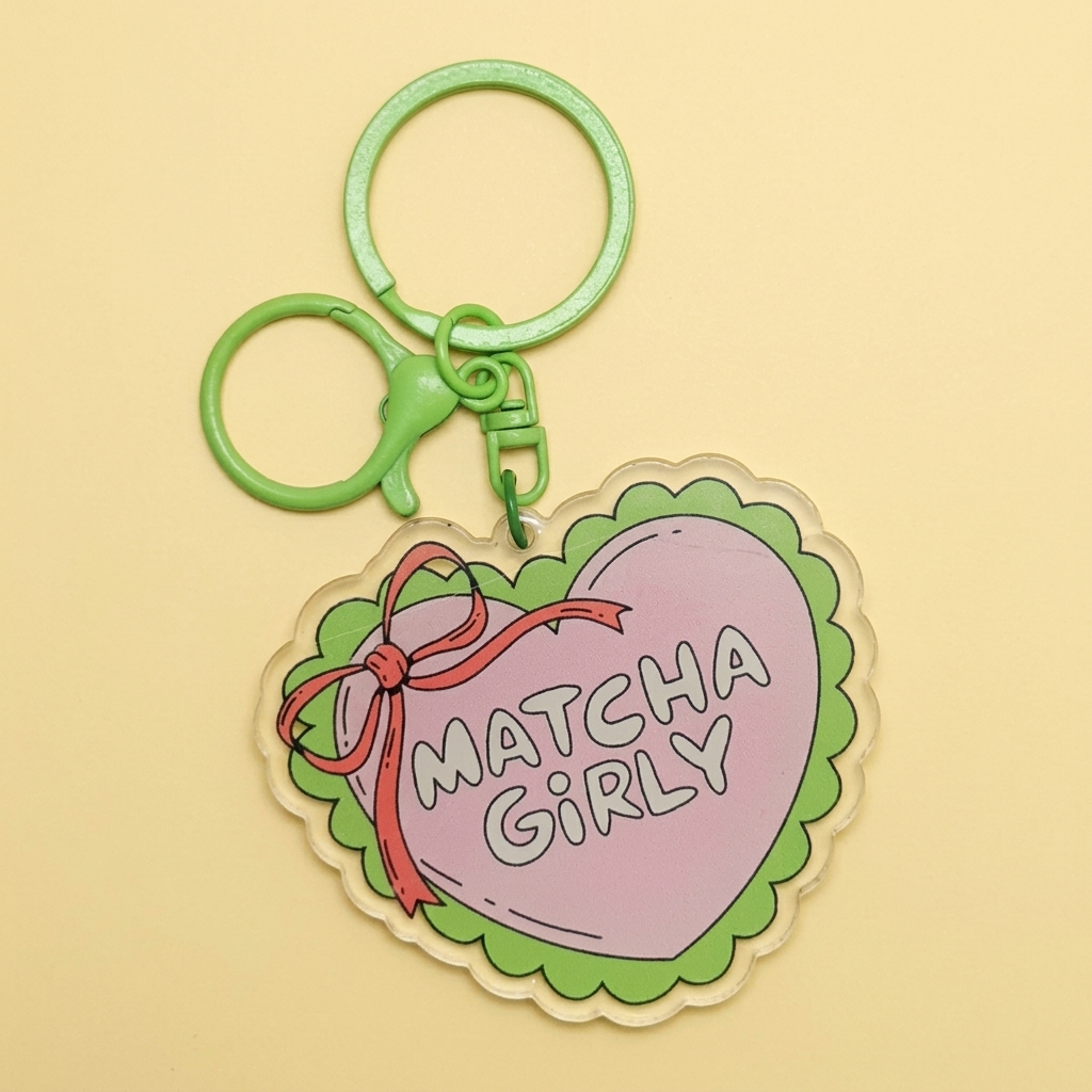 Acrylic Keychain - Matcha Girly