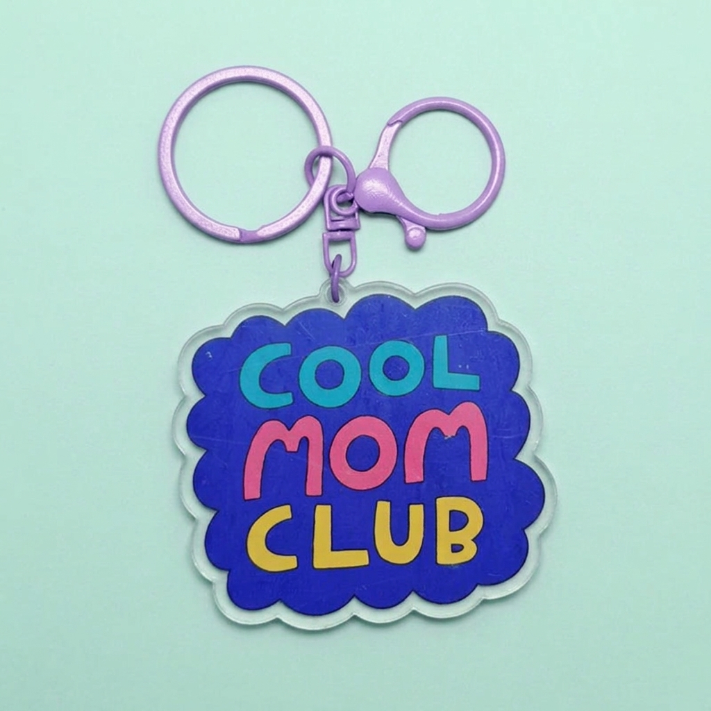 Acrylic Keychain - Cool Mom Club