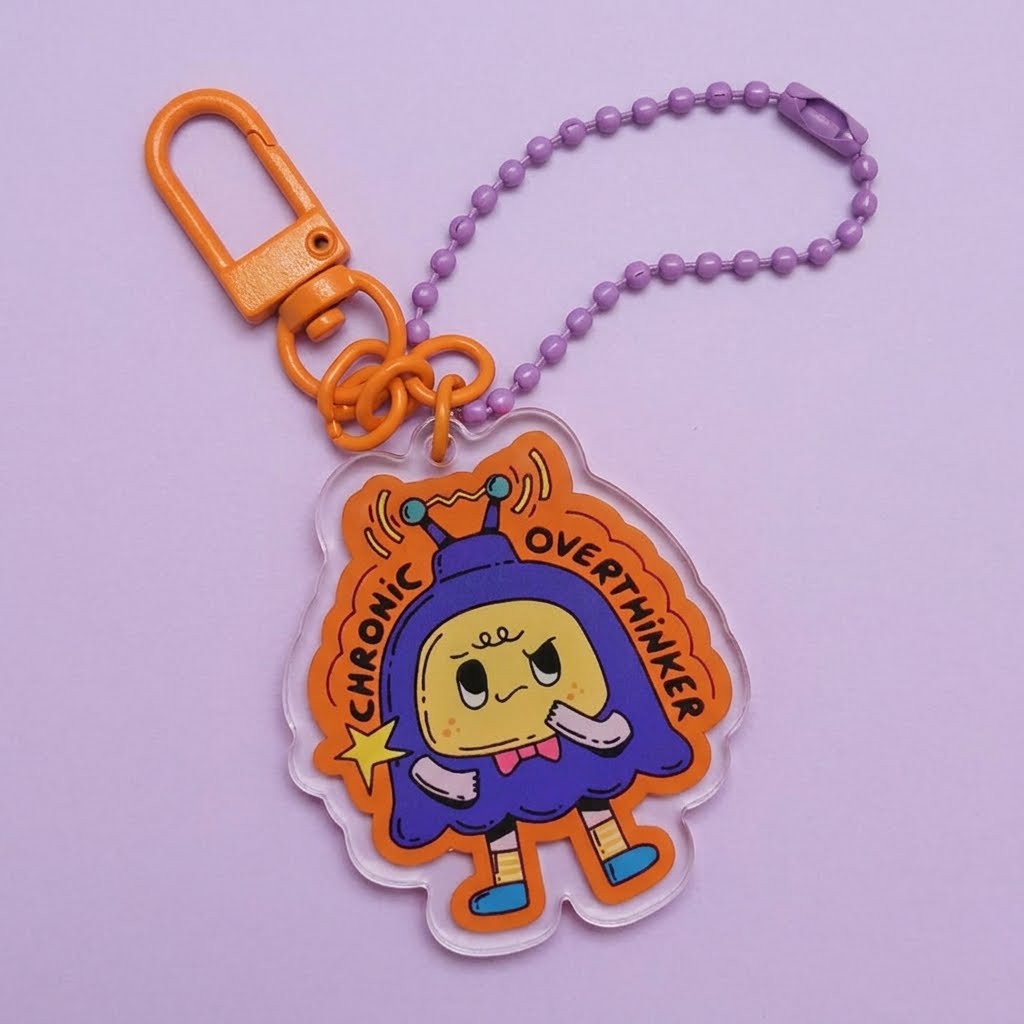 Acrylic Keychain - Chronic Overthinker