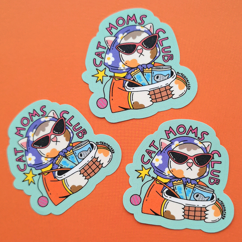 Sticker - Cat Moms Club