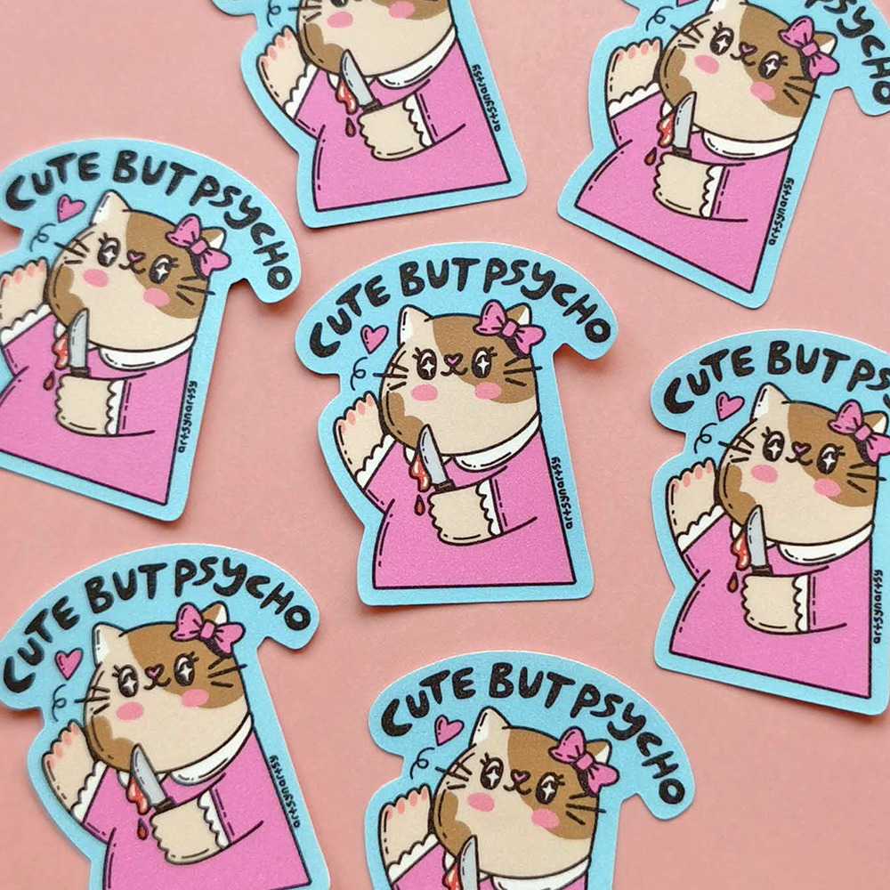 Sticker - Cute But Psycho
