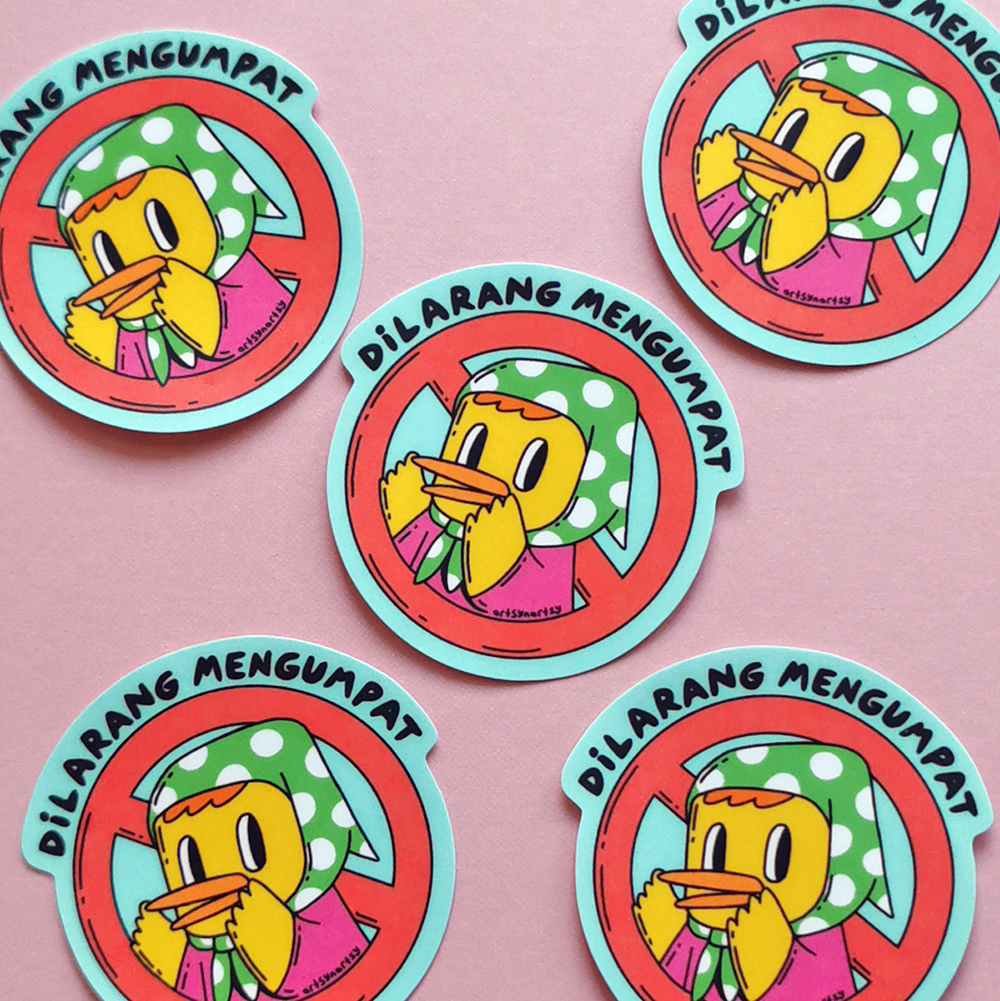 Sticker - Dilarang Mengumpat