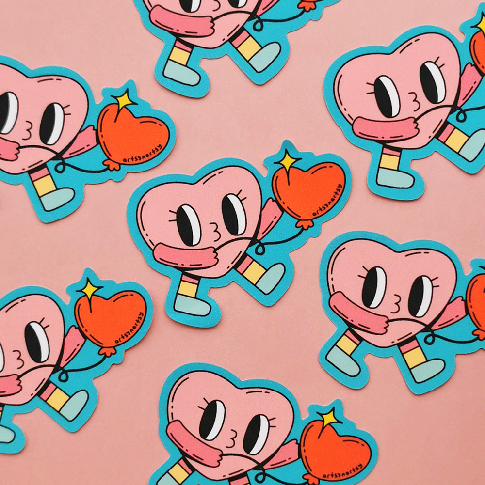 Sticker - Funky Heart