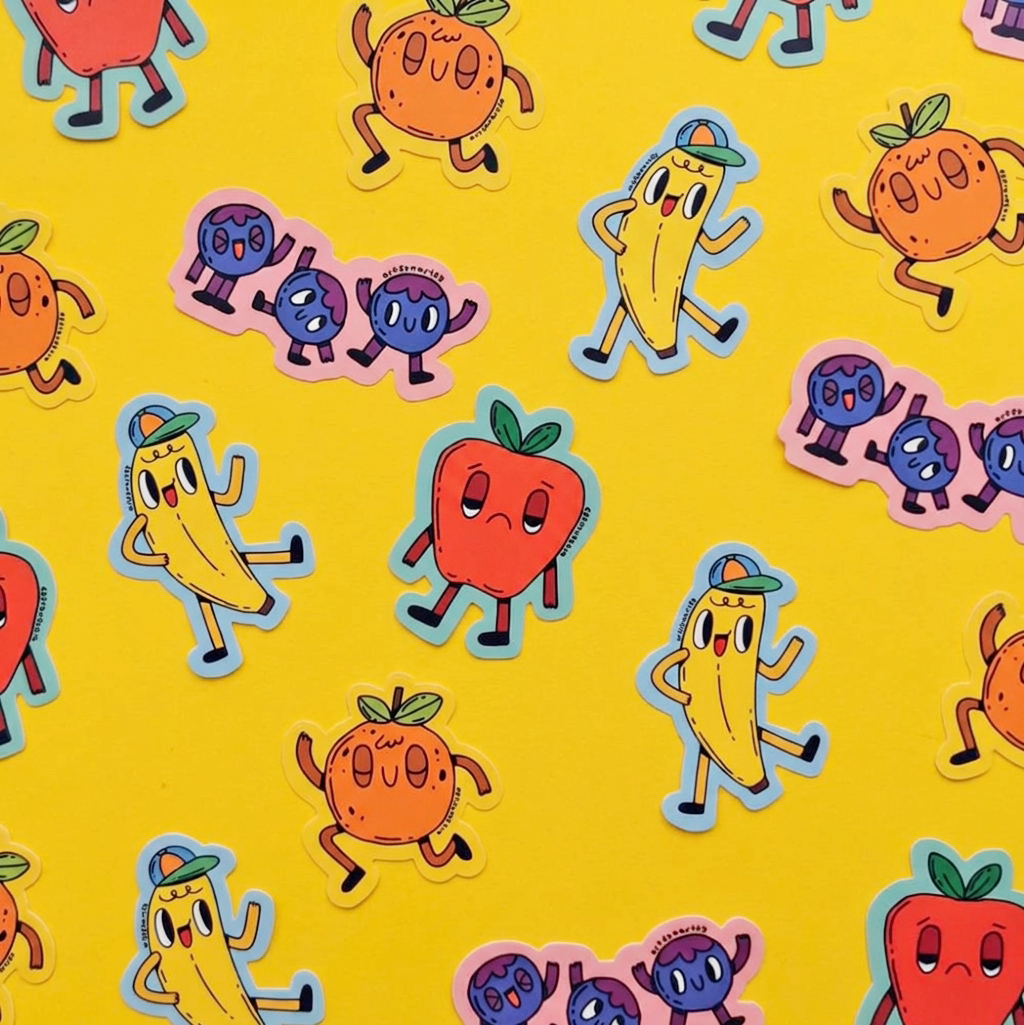 Sticker - Dancing Fruits